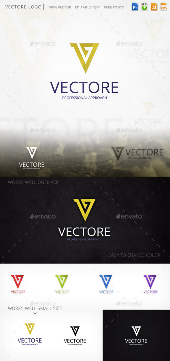 Vectore Letter V Logo Template - Letters Logo Templates