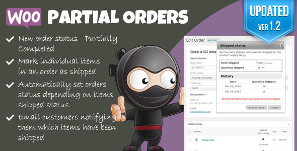 Woocommerce Partial Orders - CodeCanyon 5808497