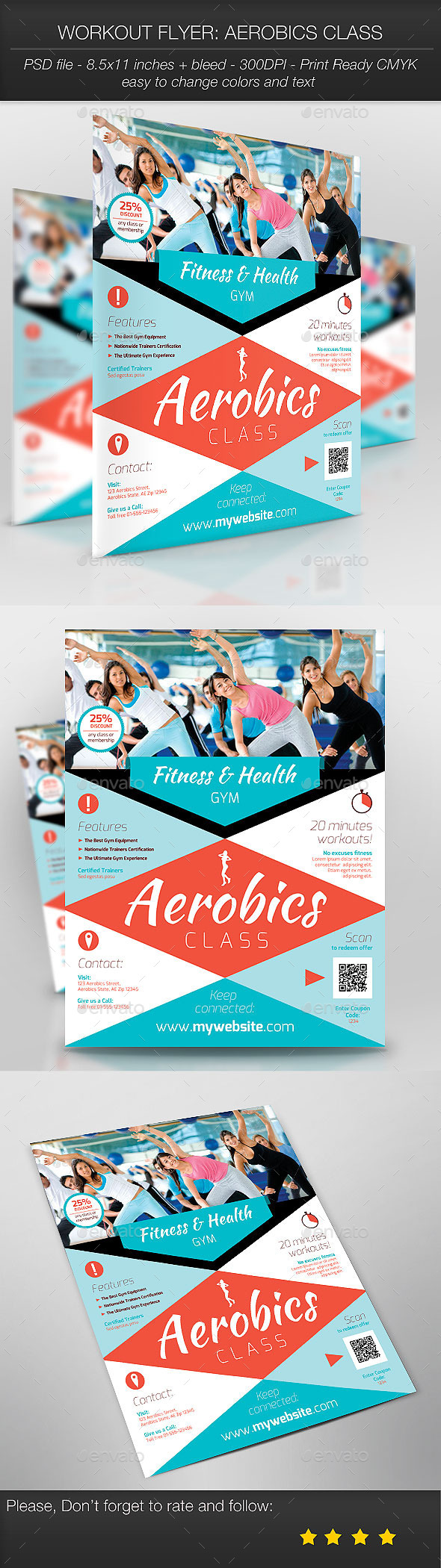 Workout Flyer: Aerobics Class - Sports Events