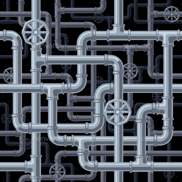 Seamless Pipes Background - Backgrounds Decorative