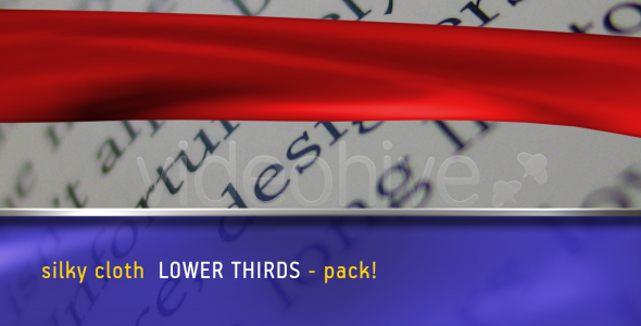 SILKY CLOTH lower thirds PACK