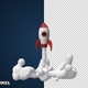 Cartoon Rocket Landing - VideoHive Item for Sale