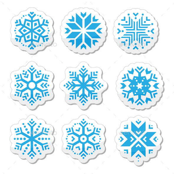 Snowflakes Icons - Christmas Seasons/Holidays