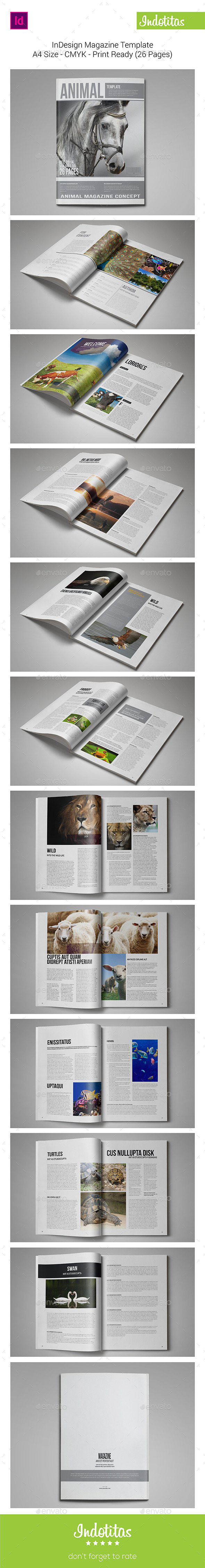 InDesign Magazine Template - Magazines Print Templates