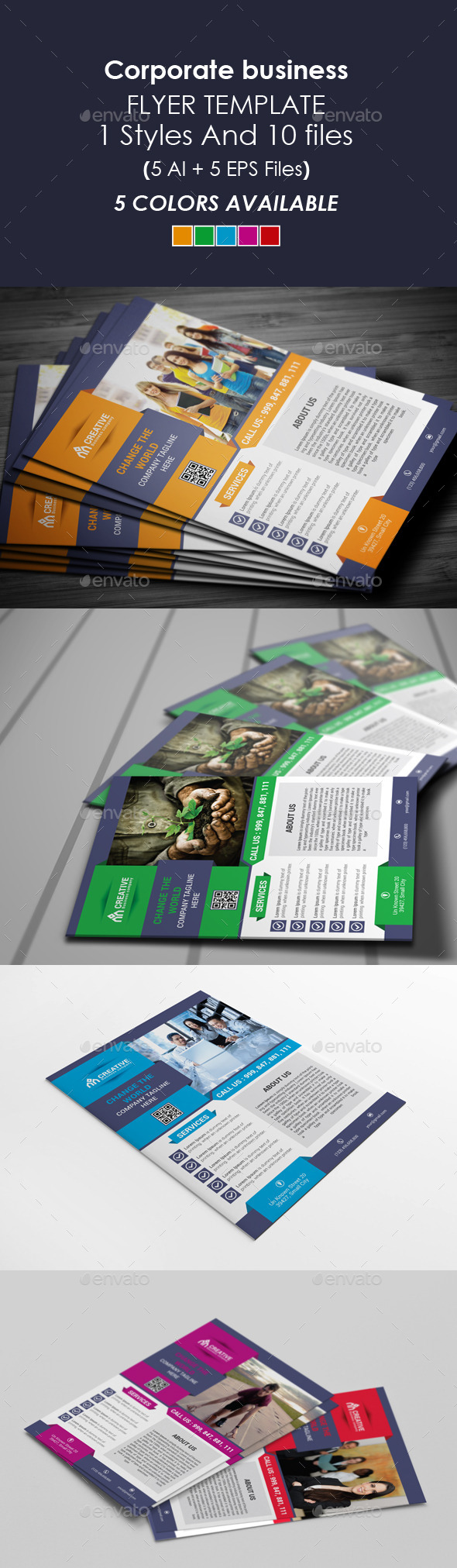 Corporate Business Flyer Template - Corporate Flyers