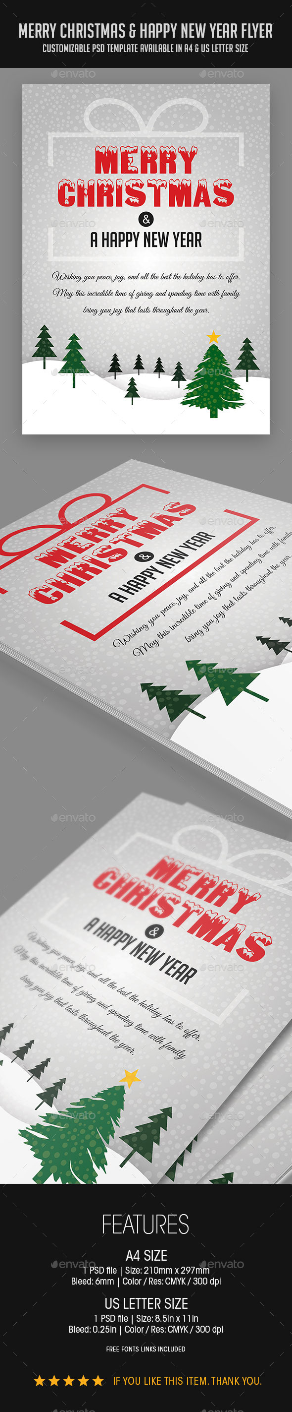 Merry Christmas & Happy New Year Flyer - Holidays Events