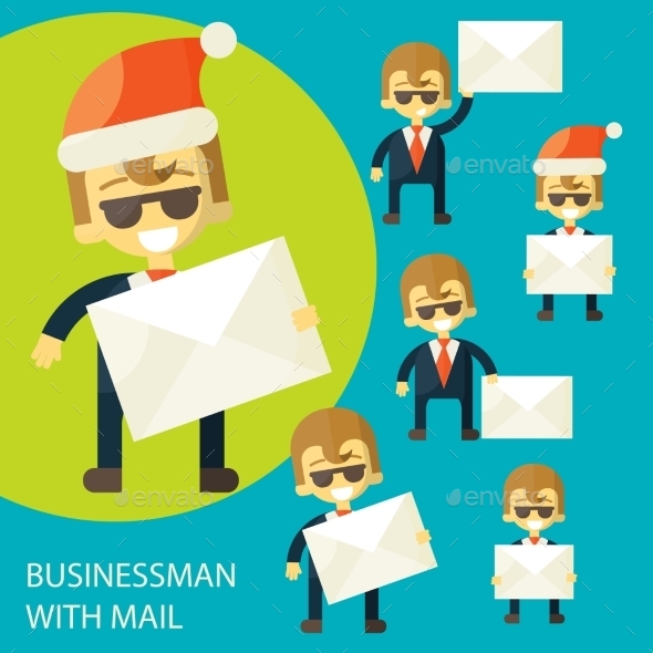 Successful Businessman and a Letter - Concepts Business