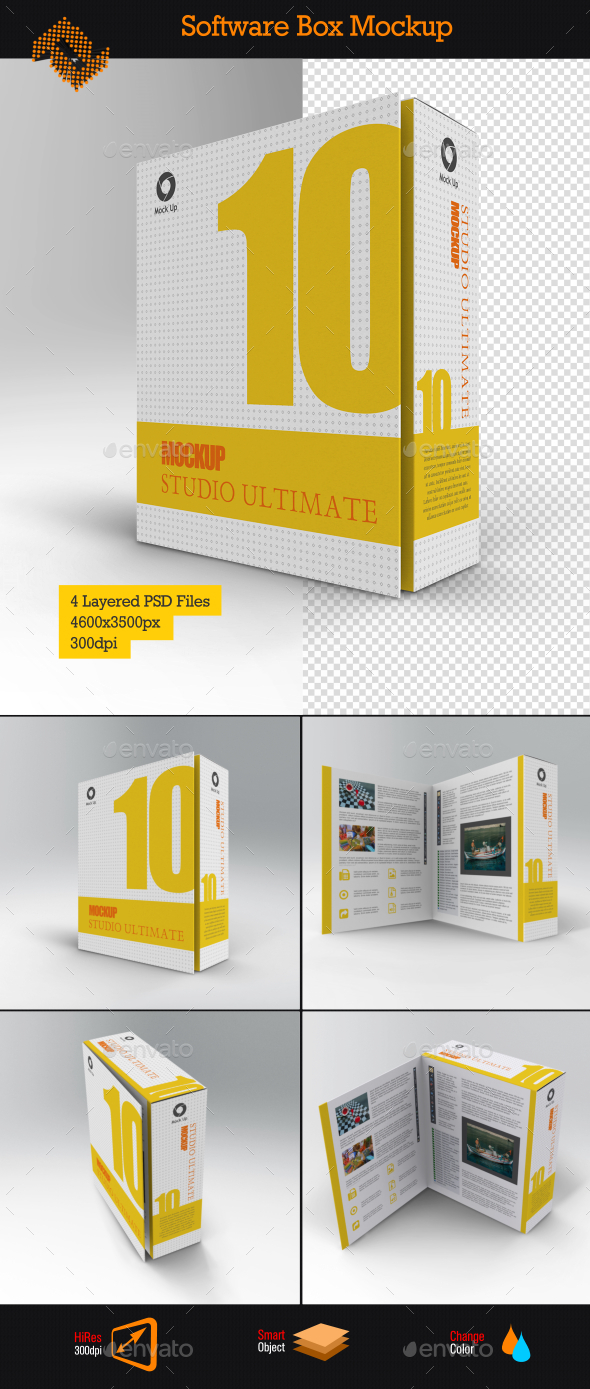 Download Software Book Style Box Mockup By Fusionhorn Graphicriver