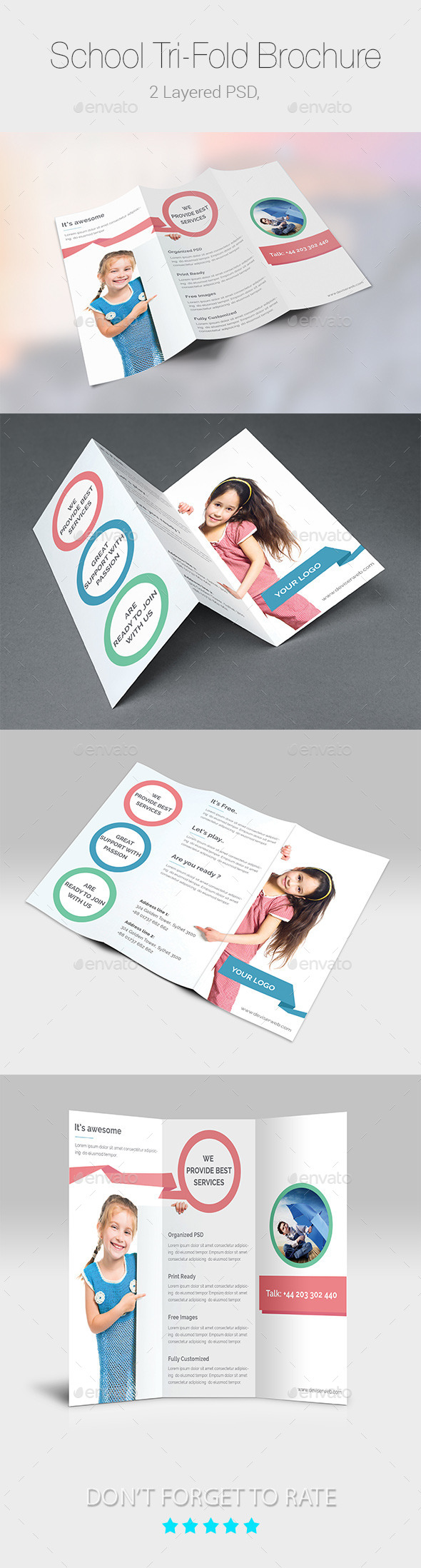 School/Educational Tri-Fold Brochure Templates - Corporate Brochures