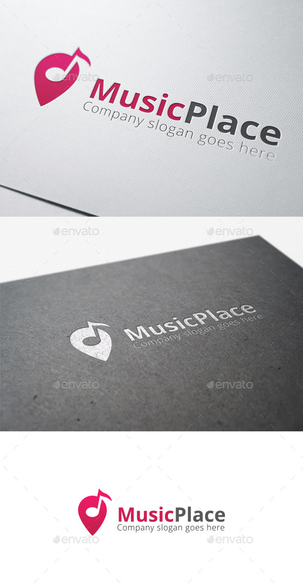Music Place Logo - Vector Abstract