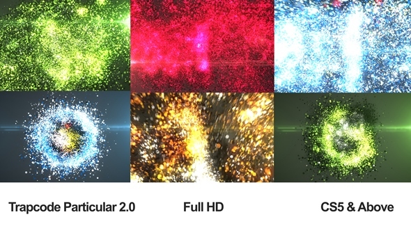 Glowing Particles Logo - VideoHive 9423579
