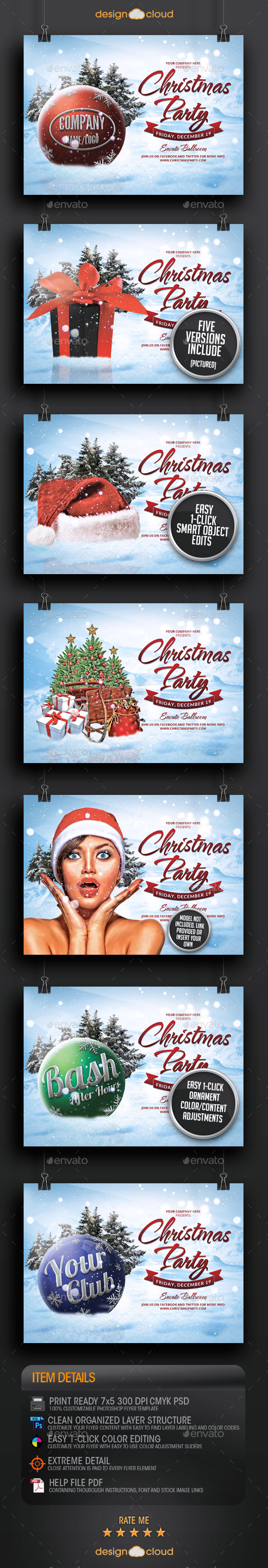 Christmas Party and Event All Purpose Flyer - Holidays Events
