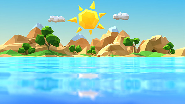 Low Polygon Land alt