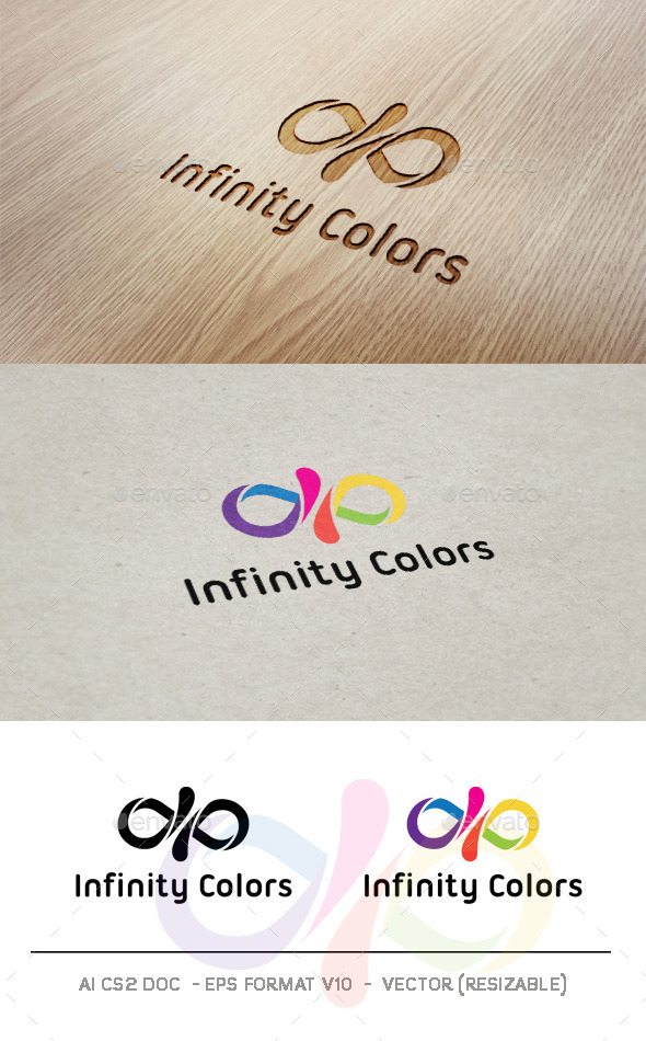 Infinity Colors Logo - Abstract Logo Templates
