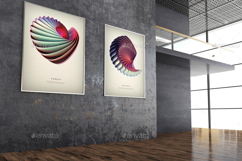 Download Poster Exhibition Gallery Mockups By Wutip Graphicriver