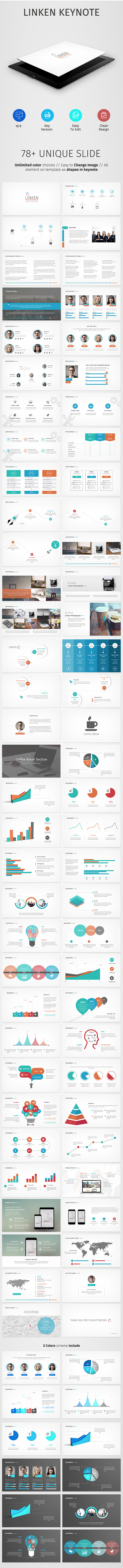 Linken Keynote Presentation - Business Keynote Templates