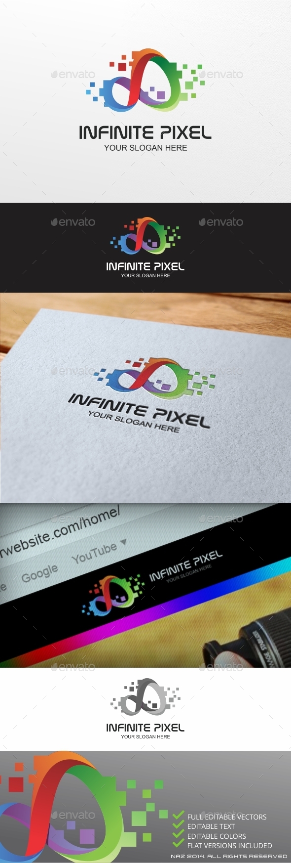 Infinite Pixel Logo - Symbols Logo Templates