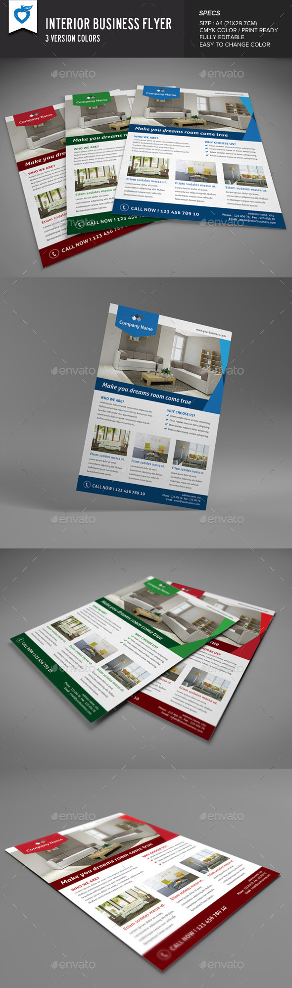 Interior Business Flyer - Corporate Flyers