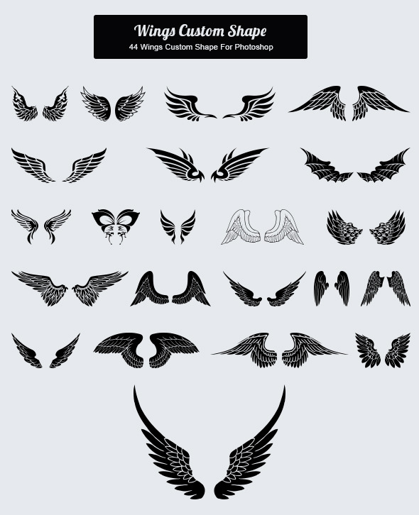 44 Wings Custom Shape - Animals Shapes