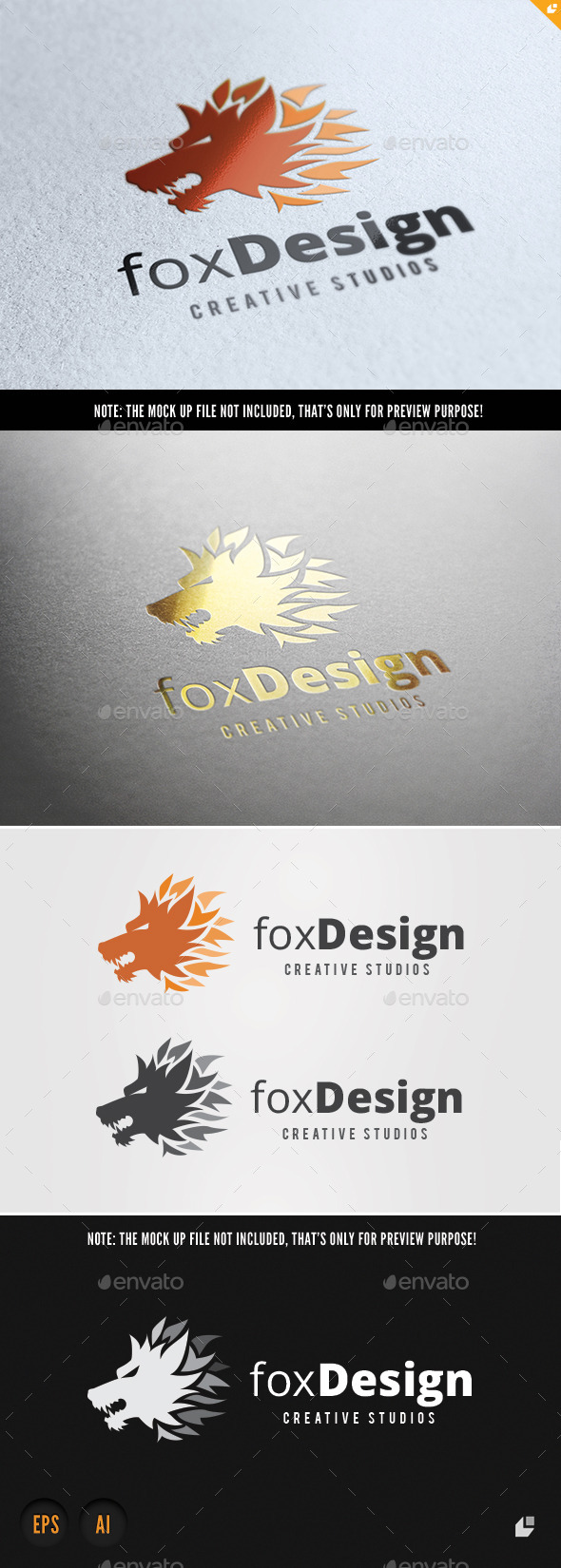 Fox Design Studios - Crests Logo Templates