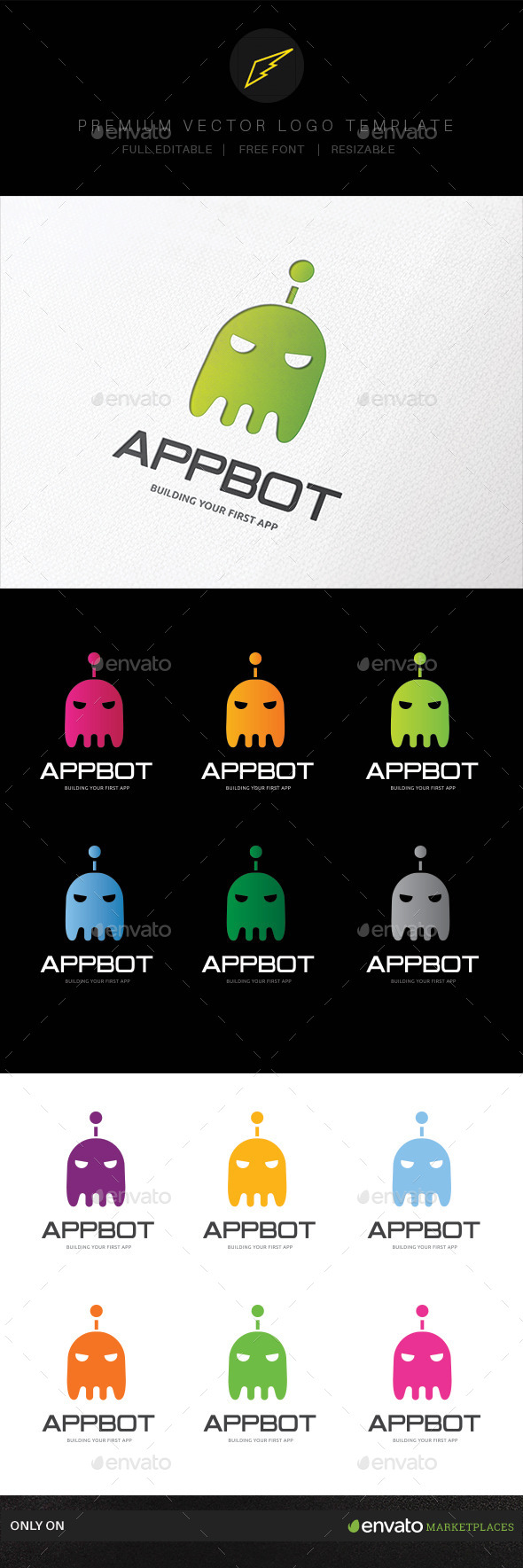 App Bot - Humans Logo Templates
