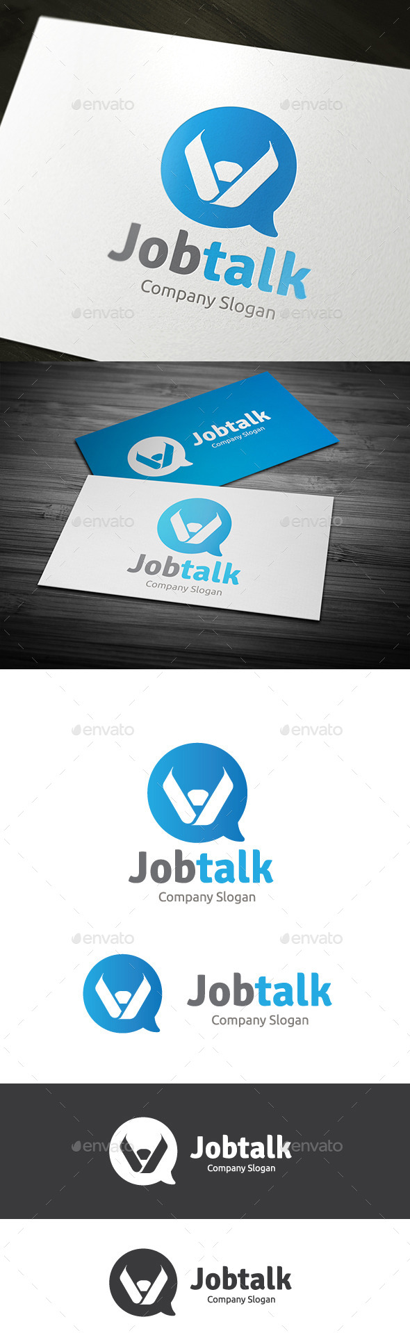 Job Talk - Humans Logo Templates