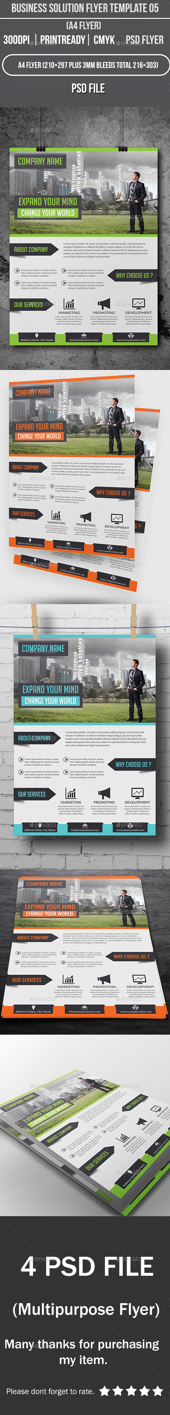 Business Solution Flyer Template 05 - Corporate Flyers