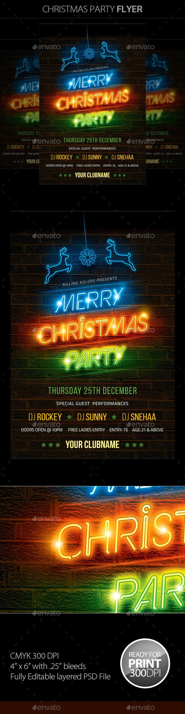 Christmas Party Flyer - Clubs & Parties Events