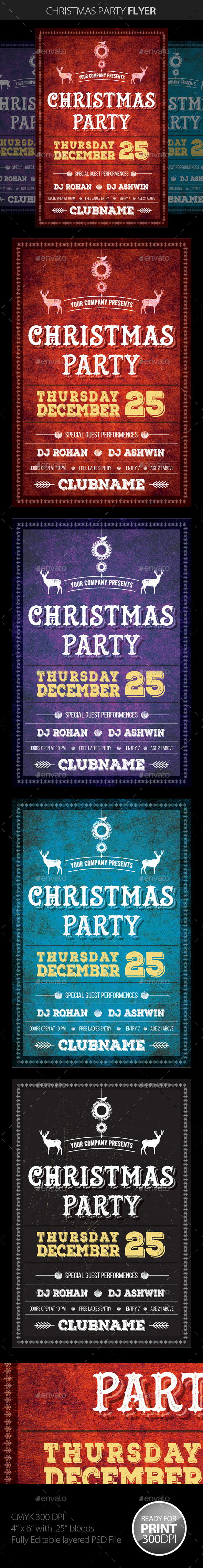 Christmas Party Flyer - Clubs & Parties Events