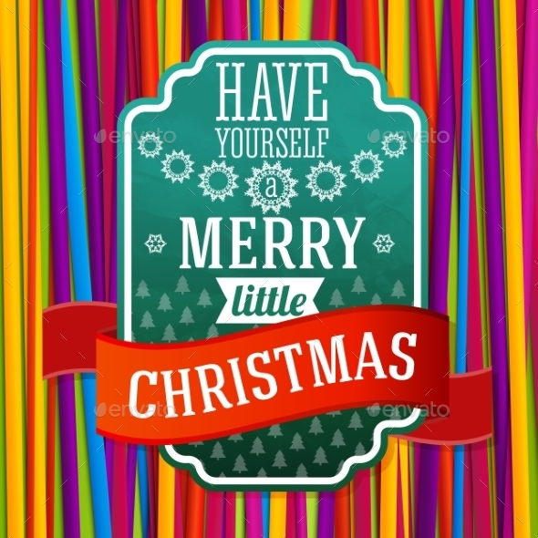 Merry Christmas Label - Christmas Seasons/Holidays