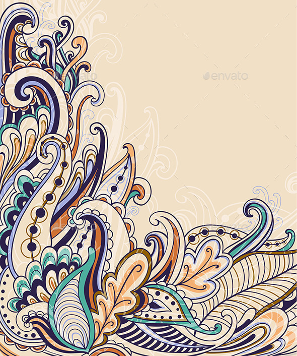 Decorative Abstract Floral Background - Backgrounds Decorative