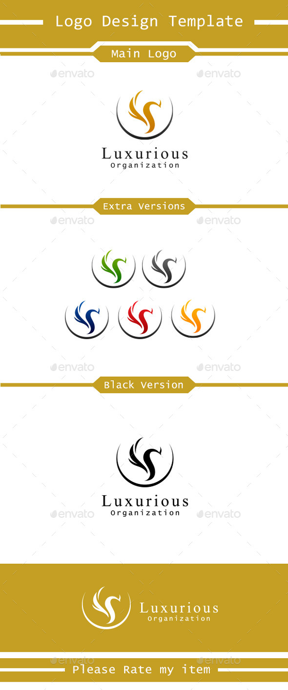 Luxury Peacock - Animals Logo Templates
