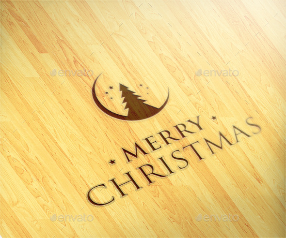 Merry Christmas Logo Template by maraz2013 | GraphicRiver