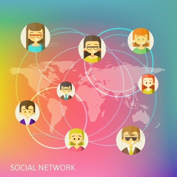Social Media Circles - Web Technology
