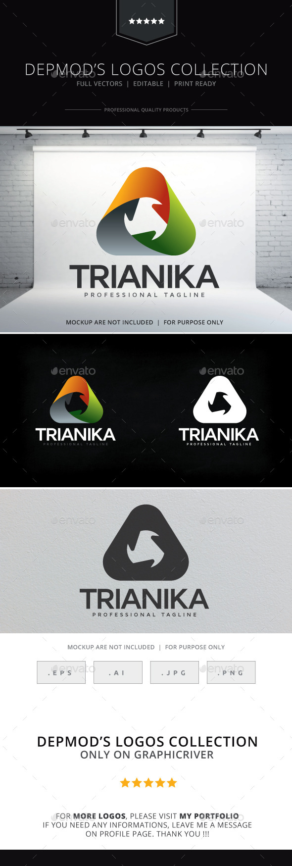 Trianika Logo - Abstract Logo Templates