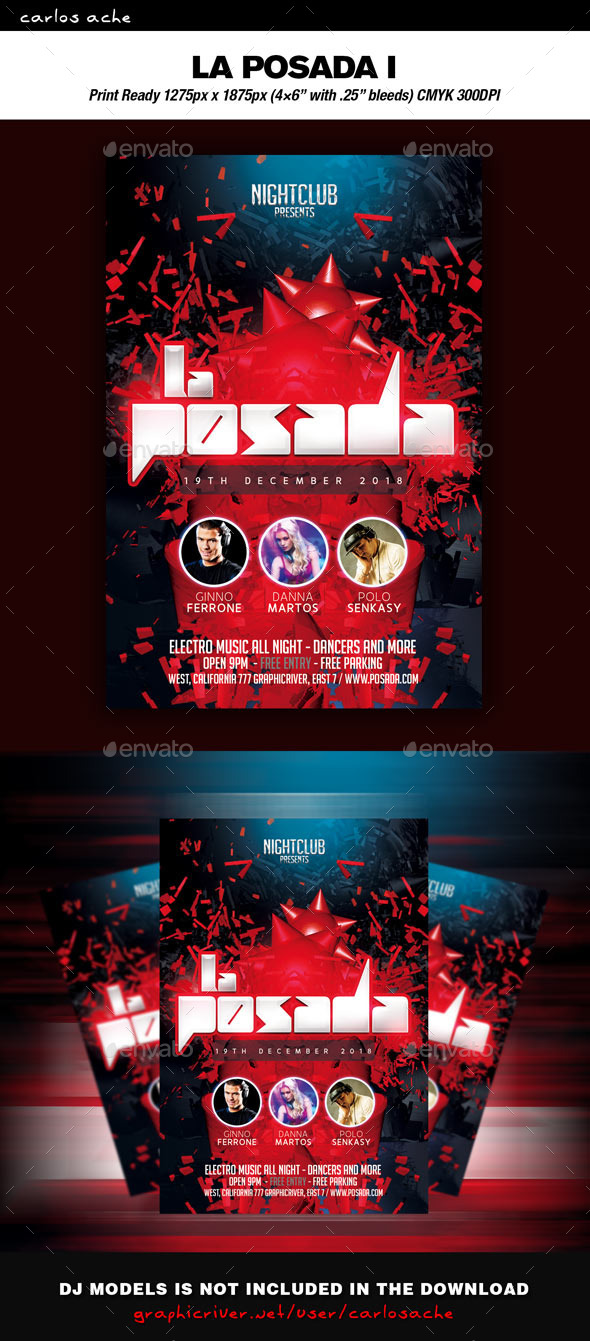 La Posada / Party Flyer - Flyers Print Templates