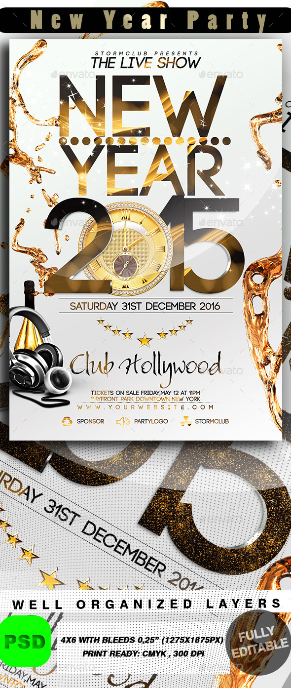 New Year Party - Events Flyers