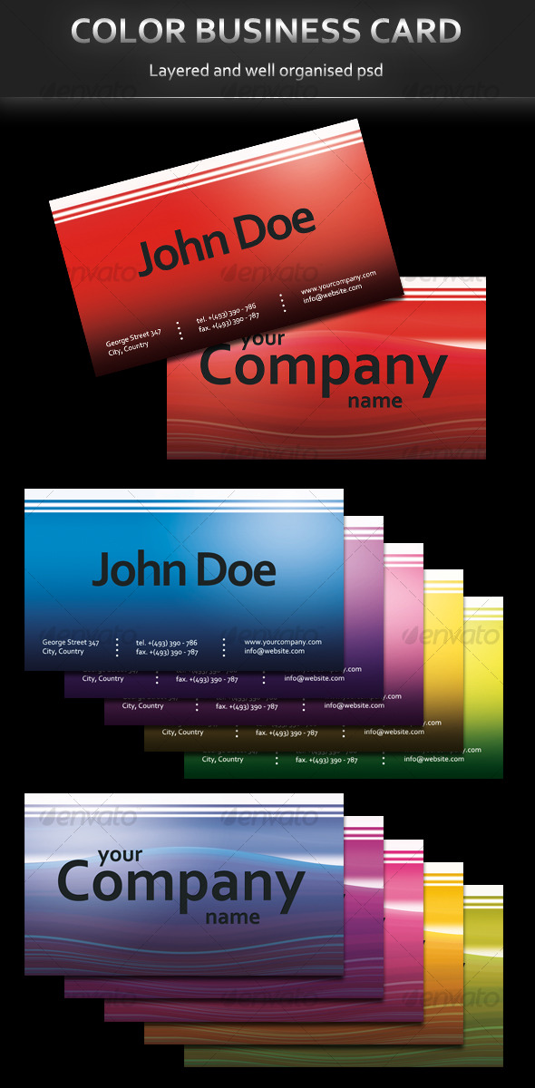 Color Business Card - Creative Business Cards