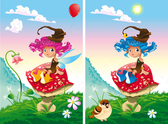 Spot the Differences - Characters Vectors