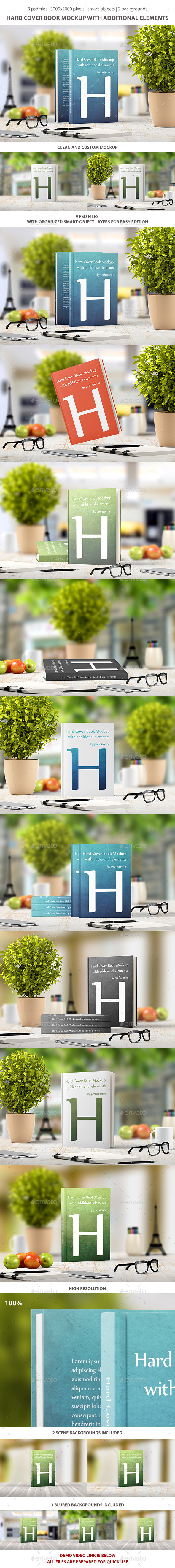 Hard Cover Book Mockup - Books Print