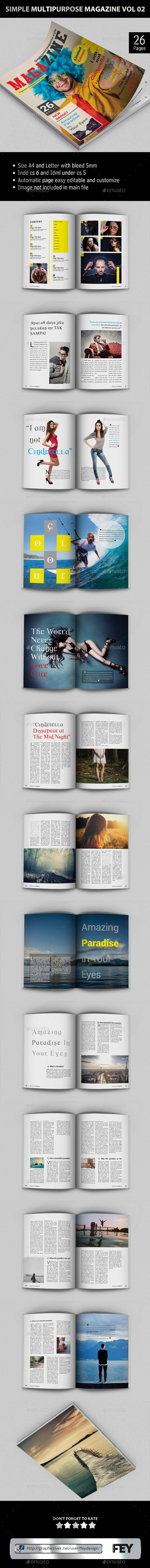Simple Multipurpose Magazine Vol.02 - Magazines Print Templates