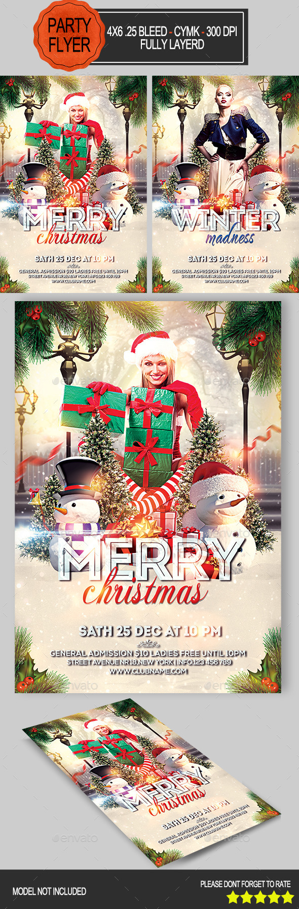 Merry Christmas Flyer - Holidays Events