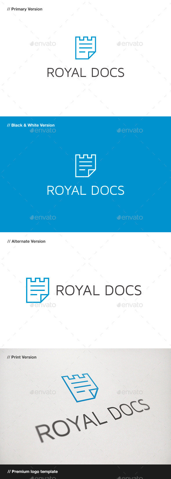 Royal Docs Logo - Objects Logo Templates