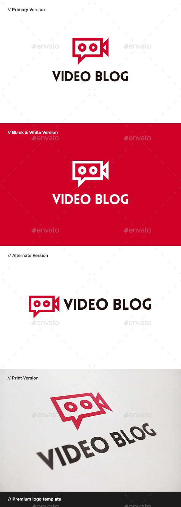 Video Blog Logo - Objects Logo Templates