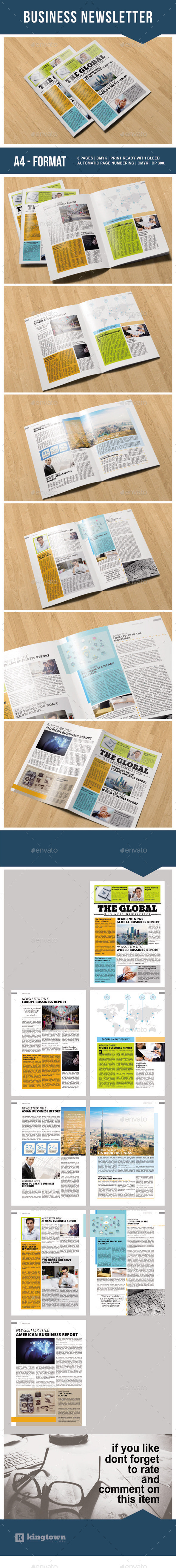Business Newsletter Vol. 3 - Newsletters Print Templates