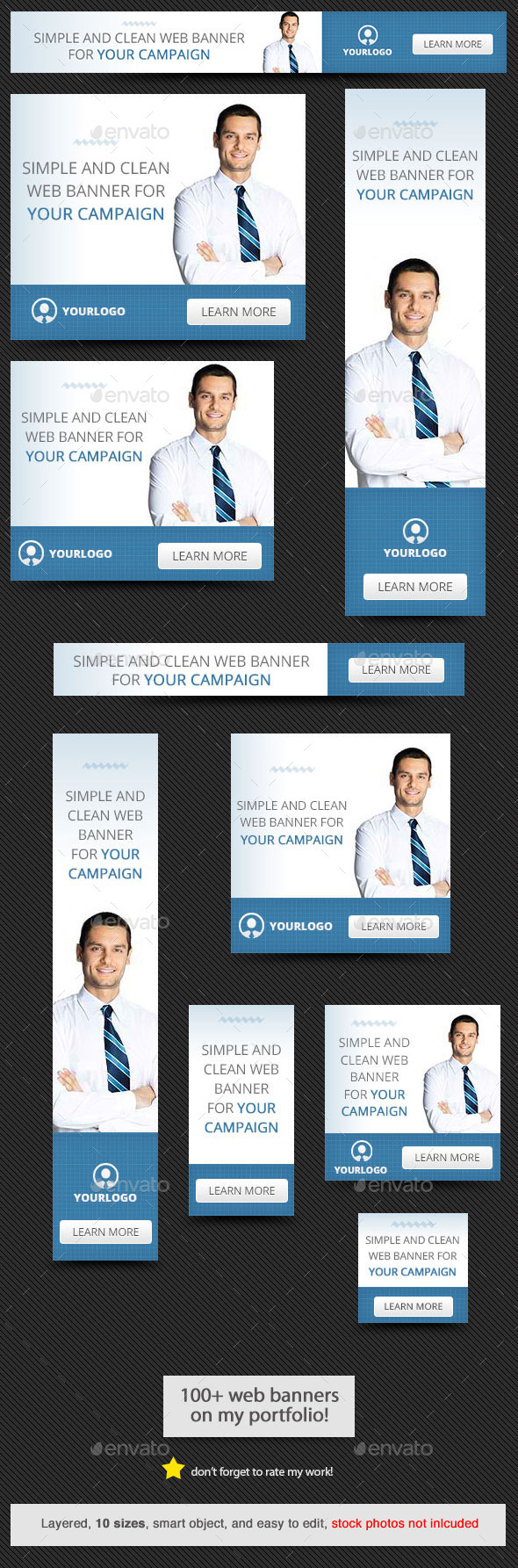 Corporate Web Banner Design Template 56 - Banners & Ads Web Elements