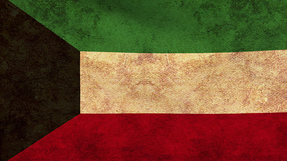Kuwait Flag 2 Pack – Grunge and Retro