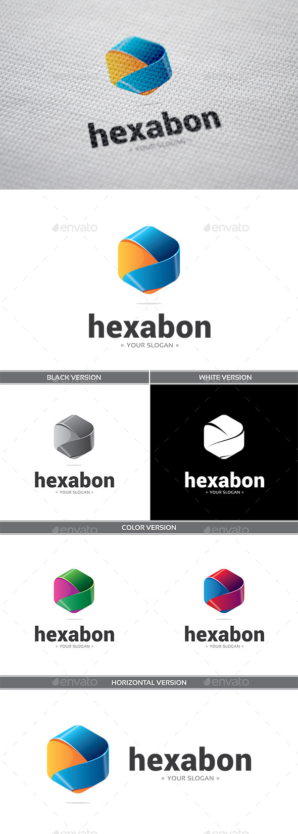 Hexabon Logo - Objects Logo Templates