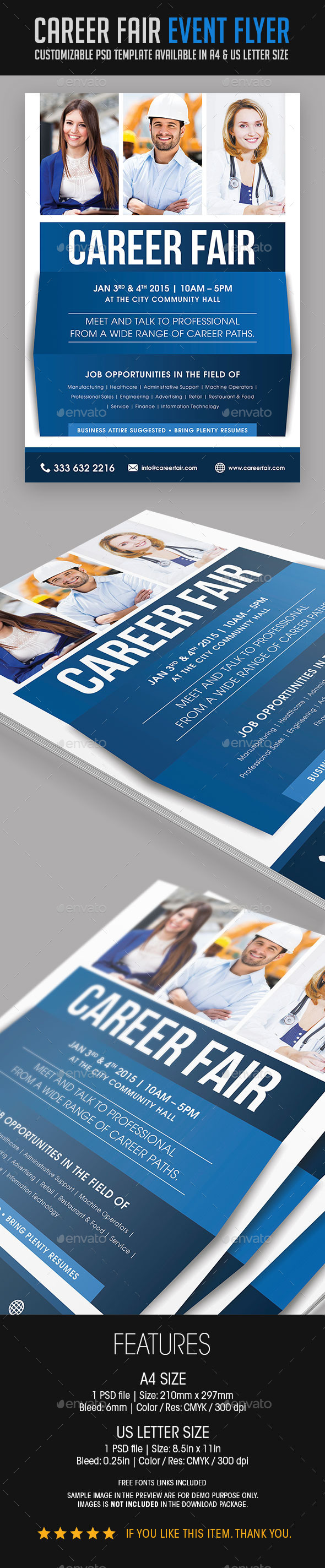Career Fair Event Flyer - Events Flyers
