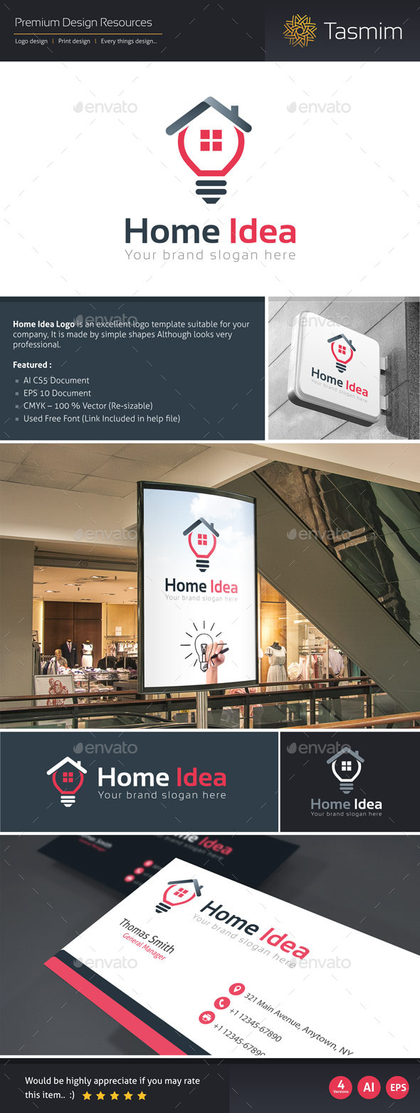 Home Idea Logo Template - Buildings Logo Templates